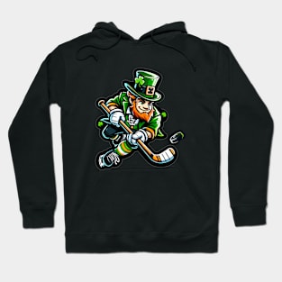 Irish American Hockey Player - St Patricks Day Funny Hockey Hoodie